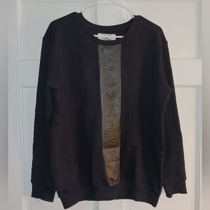 Quatum Courage Sweatshirt Lt Ed. Leather Accent Unisex Sz S, Orig. Retail $400